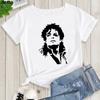 Mens and Kids Summer Shirt Pop King Michael Jackson Womens Printed Shirt Harajuku Casual White Top Womens Trendy Rock Shirt