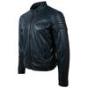 AVIATRIX Men's Leather Jacket (B8P6) - Black