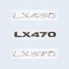 Suitable For Lexus Series LX450 LX470 LX570 Chrome Silver Letters Number Emblem Car Rear Bumper Tail Door Trunk Badge StickerBD8 
