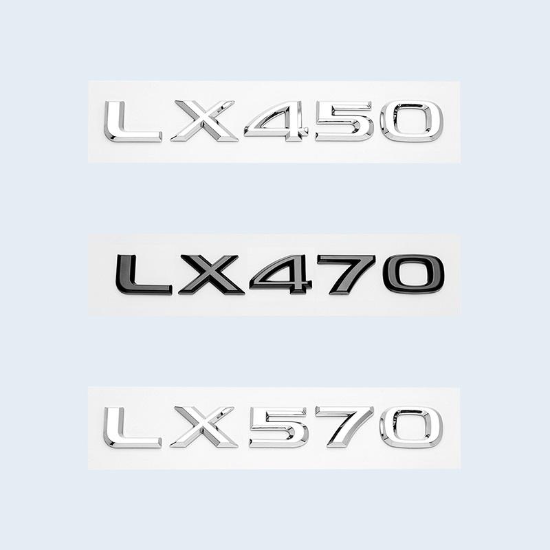 Suitable For Lexus Series LX450 LX470 LX570 Chrome Silver Letters Number Emblem Car Rear Bumper Tail Door Trunk Badge StickerBD8