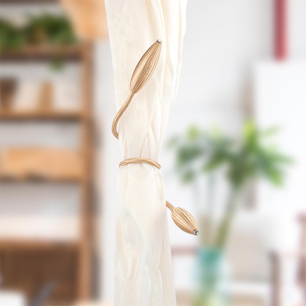 2Pcs Simple Curtain Tiebacks Curtain Holdbacks Buckle Holder for Home Window Curtain Decor