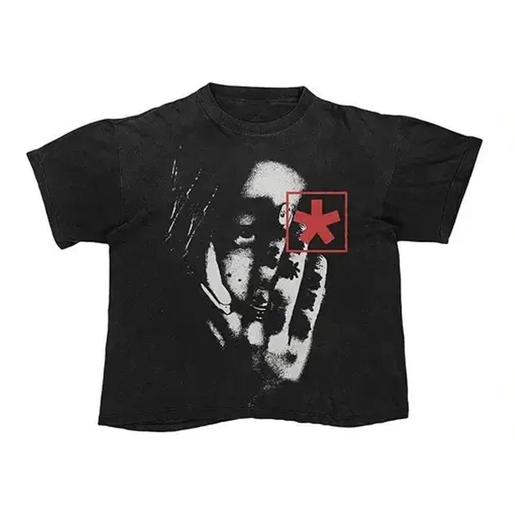 2026 Streetwear Y2K Printed T-shirt, Harajuku Style Loose Punk Short-sleeved Shirt Rock Gothic Retro Men's and Women's Casual Tops