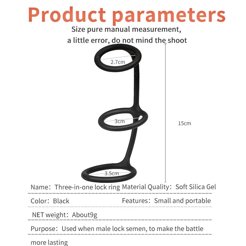 Reusable Silicone Cock Ring Delayed Ejaculation Penis Ring Adult Product Male Dick Masturbator Erotic Sex Toy Shop for Couple