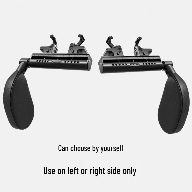 

3-Axis Double Hook Car Backrest Memory Foam Neck Pillow for Side Sleeping