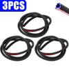 EPDM Rubber Seal Strip Universal Fuel Tank Cap Charging Port Cover Protector Waterproof D-Shape Self Adhesive Auto Interior Trim