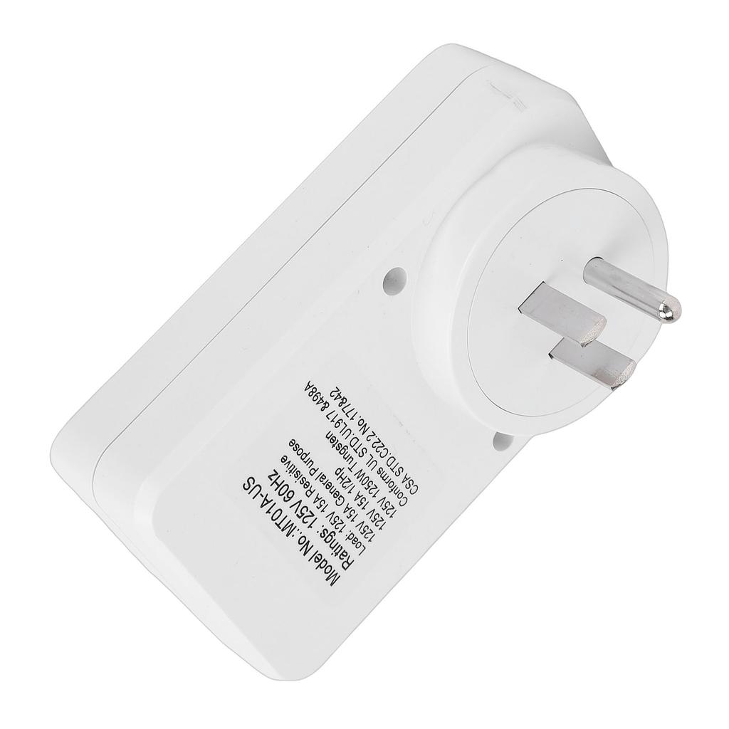 Outlet Timer 15A 24 Hour Precise Control Mechanical Plug In Timer for Lamp Pump Fan US Plug