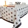 Retro Waterproof Oilproof Heatproof Tablecloth - Wash-Free Rectangular Fabric for Desks & Coffee Tables