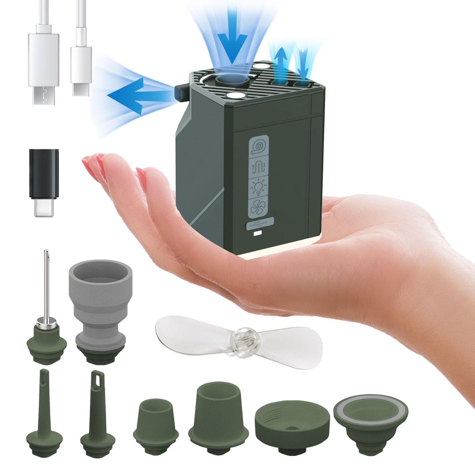 Portable with , Bright LED Light and Fan - Multi-Function Outdoor Tool for and Boating