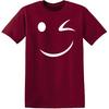 Happy Wink Smile Face Winking Funny T Shirt | Funny Shirts for Men Casual Style | Novelty T-Shirts USA Printed Shirt