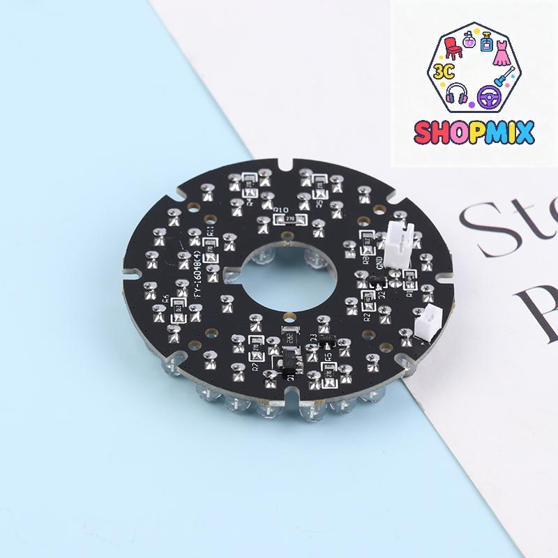 48pcs-LED 850NM Illuminator IR Infrared Board Night Vision Light Lamp For 50 CCTV Surveillance Camera Housing Diameter 60MM