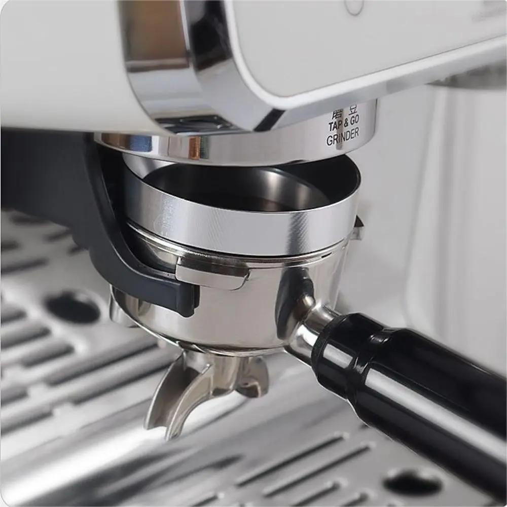 51mm/53mm/58mm Magnetic Coffee Powder Coffee Tool Barista Funnel Aluminum Dosing Ring Coffee Tamper Brewing Bowl