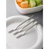 KXLCGYK Dessert Forks, Set of 5, 13cm Long, 18-8 Stainless Steel, Silver, for Japanese Sweets and Fruits