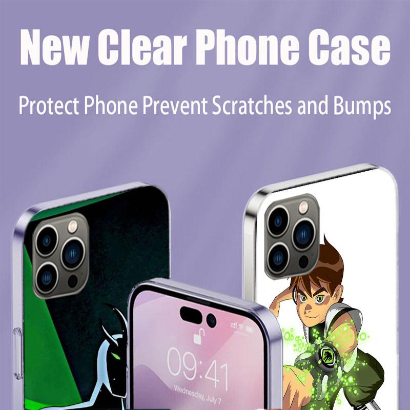 Ben Cartoon 10 Phone Case For Iphone 17 Air 15 Pro 14 Plus 16 Pro Max 12 13 Mini 11 16E X XS Cover Cute Fundas