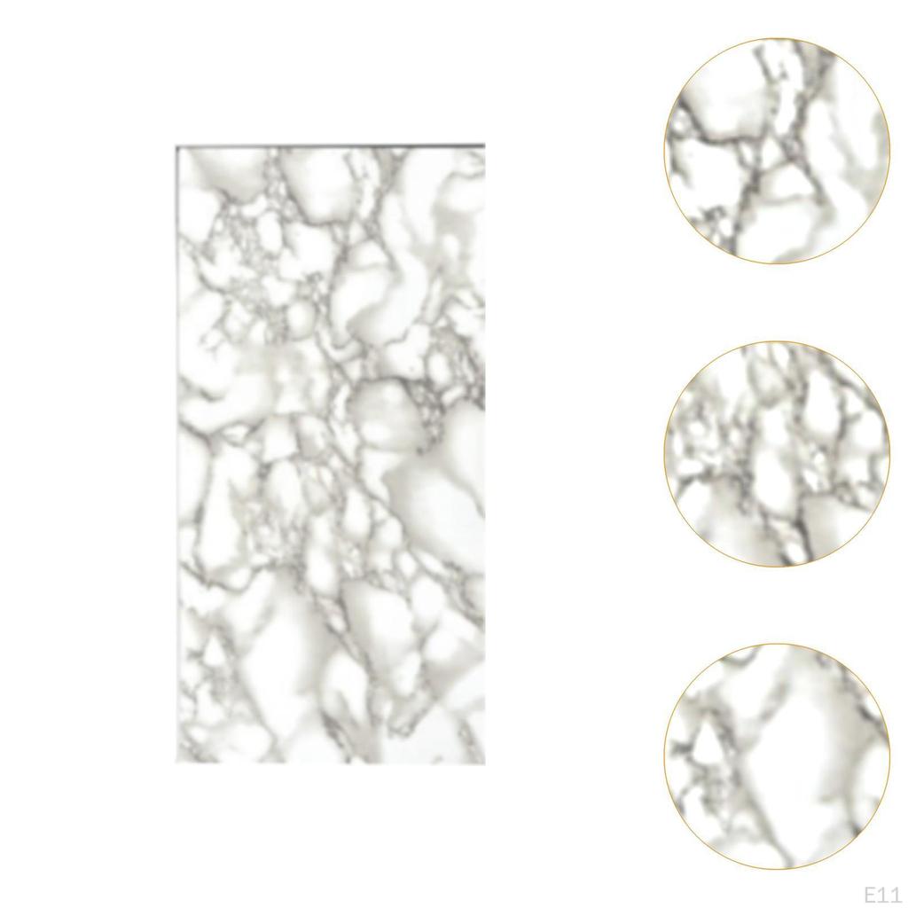 Elegant Marble Effect Tile Sticker for Kitchen And Bathroom Decor