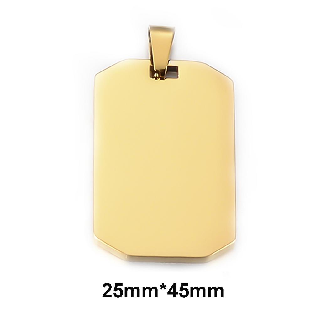 Wholesale 6pcs/lot Stainless Steel Octagon ID Blank Dog Tags Charm Military Army Pendant For Necklace Jewelry