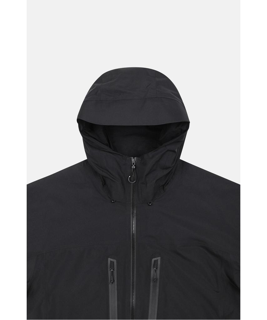 Kolon Sport Men'S Windchaser Gore-Tex Hooded Waterproof Jacket Jwjgx26211Blk