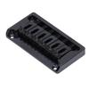 6 String Electric Guitar Bridge Kit Brass Through Body Non Tremolo Guitar Bridge with Wrench for St