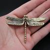 Dragonfly Ornament Retro Insect Small Dragonfly Ornament Furniture Office Desktop Ornament Brass