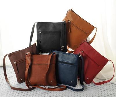 Bolsa feminina mensageiro feminina balde couro crossbody bolsa de ombro
