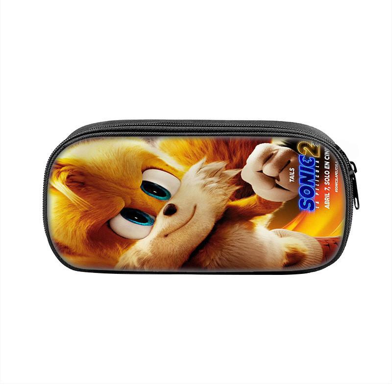 Sonic The Hedgehog Pencil Case With Nylon Material For School Students And Collectors
