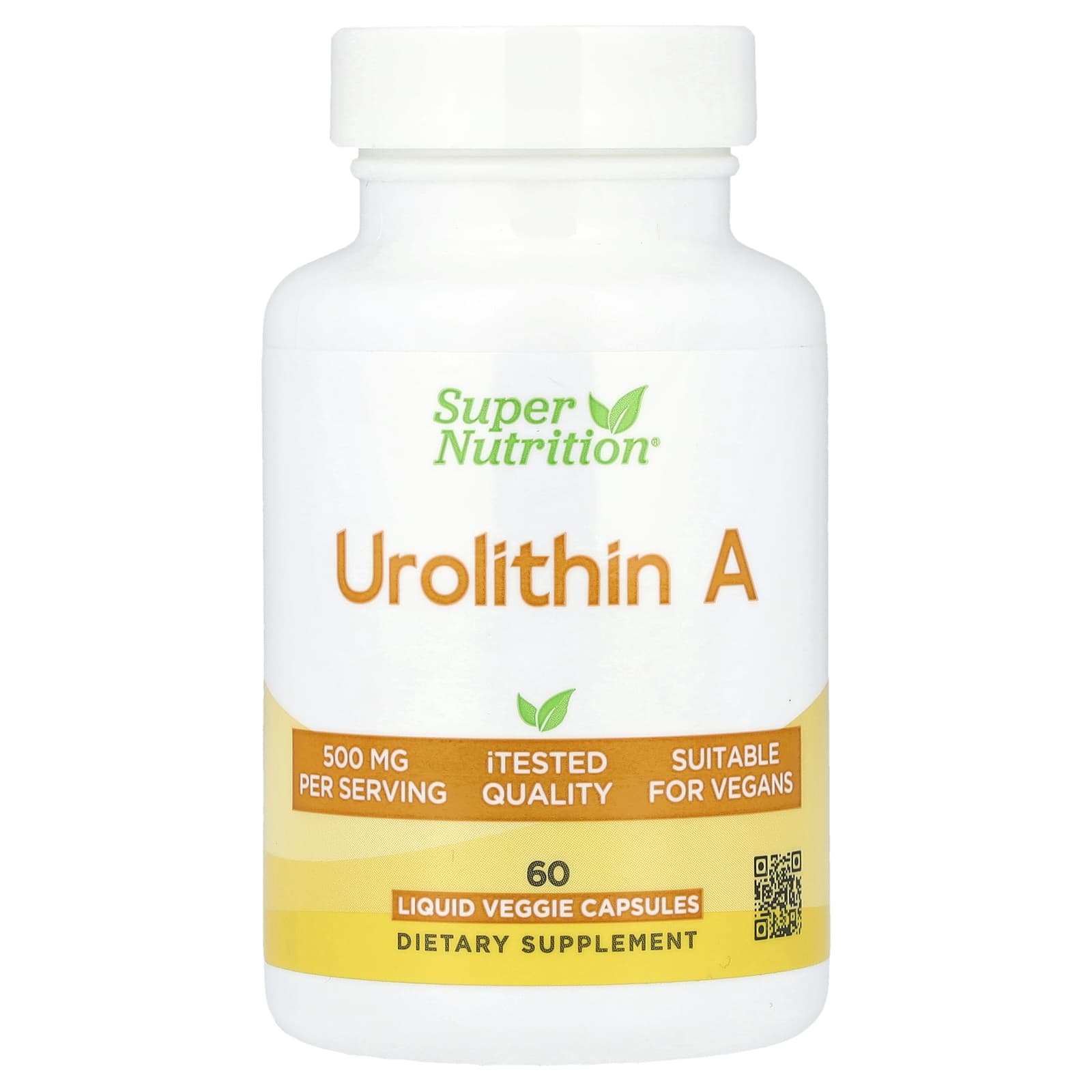 

Urolithin A, Liquid Veggie Capsules 60 (250Mg per Capsule)