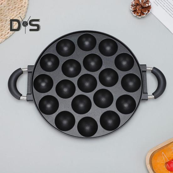 Kuchenform mit 7 Löchern, glatte Omelettpfanne, antihaftbeschichtete Bratpfanne für Oktopusbällchen, Frühstücks-Omelett-Maker