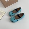 Cute polka dot Mary Jane single shoes women's summer new one-pedal flat-bottomed comfortable casual single shoes