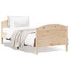 Vidaxl Bed Frame Without Mattress, 75X190 Cm, Solid Pine Wood