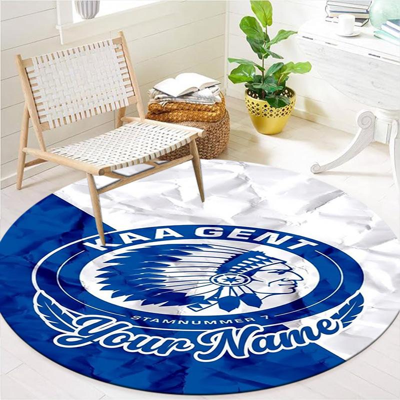Chief S Pride Custom Name Round Area Rug Carpet Rug For Living Room Bedroom Sofa Playroom Decor Nonslip Floor Mat