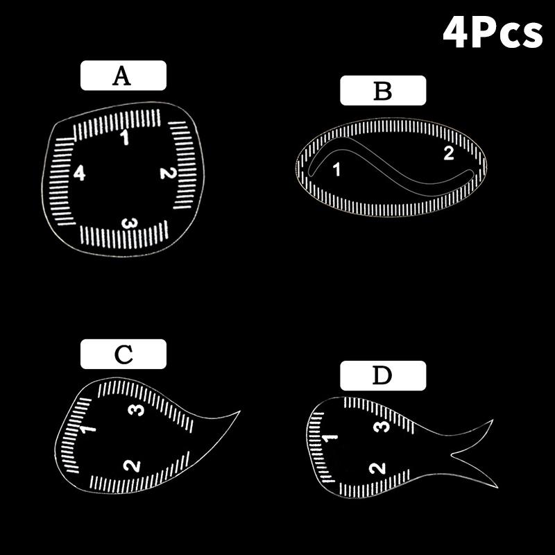 Pravítko pro mapování obočí Tvarovací pravítko na obočí Rychlé kreslení za 1 minutu Designové obočí Snadný nástroj Microblading Permanentní make-up Šablony
