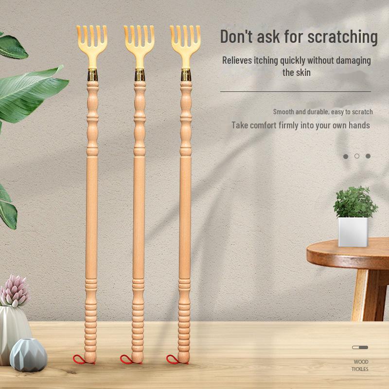 Hölzerner Rückenkratzer: Filial Hand-Saver für glückliche Erleichterung