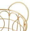 Decorative Round Coffee Pod Basket Metal Coffee Capsule Storage Basket  Kitchen Countertop