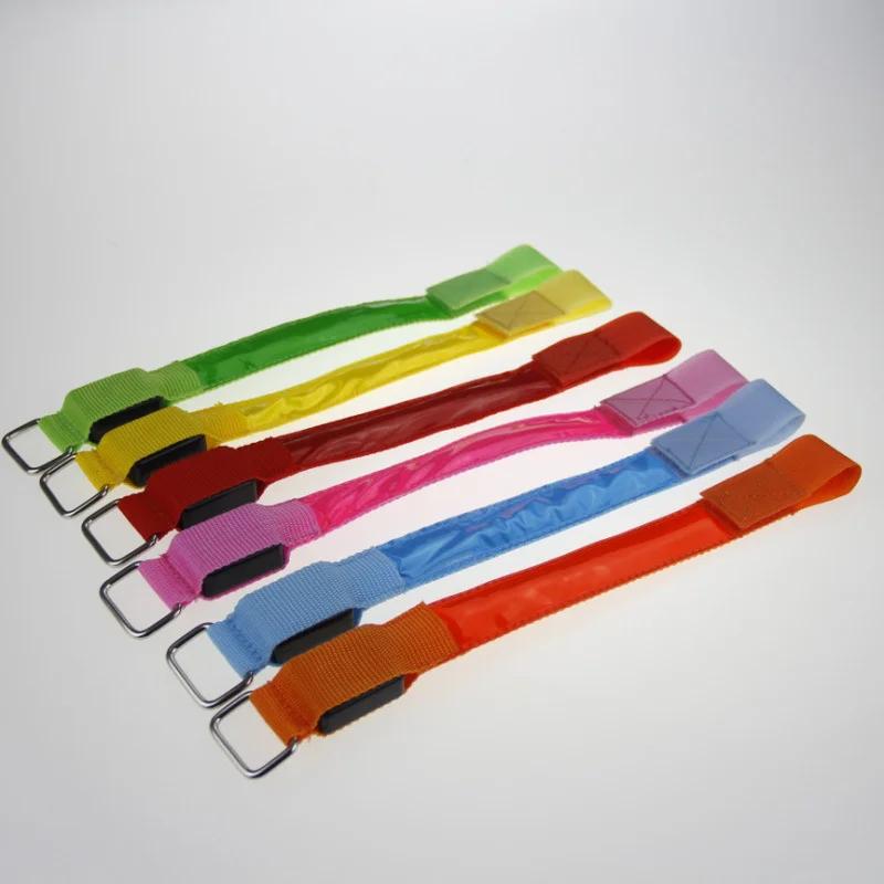 

2Pcs Night Running Armband LED Light Outdoor Sports With Battery Safety Belt Arm Leg Warning Wristband Cycling BikeBicycle Light