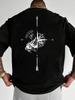Unisex Summer Casual Crew Neck TShirt With Compass Dragon Print Knit Fabric Slight Stretch Regular Fit Outdoor Sports Short