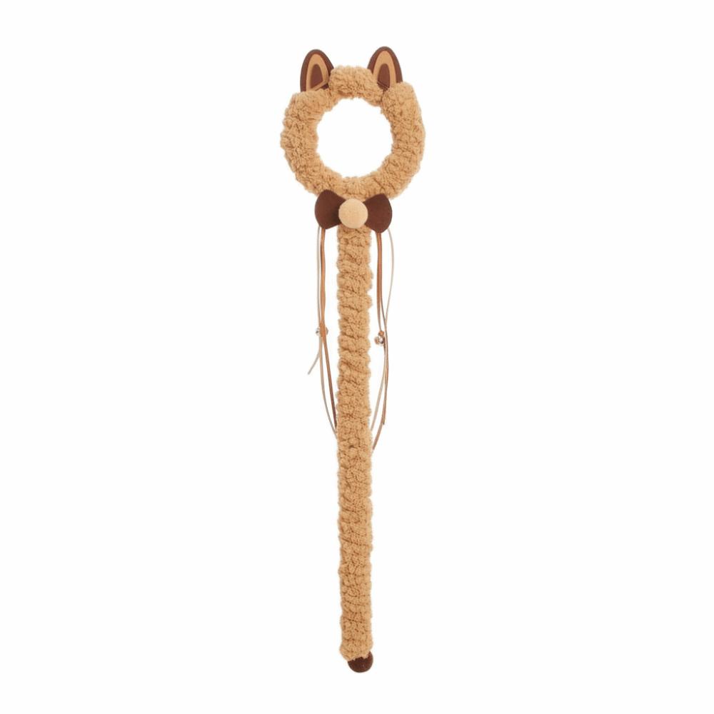 Pet Tassel Ball Cat Bow Interactive Cat Sweet Handheld Cat Stick Pet Playtime