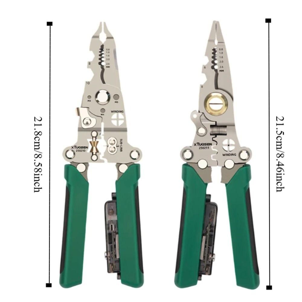 Folding Electrical Test Pen Foldable Crimper Tool Stripping Pliers Wire Stripper  Electrical Work