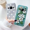Rose Flower Oil Painting Pearl Phone Case Transparent Clear For Xiaomi Redmi A3 A1 A2 Plus A5 A3X Cover Silicone RedmiA3 6.71"