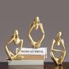 Resin Thinker Style Abstract Sculpture Statue Home Décor Accents Collectible Figurines Home Office Bookshelf Desktop Decor