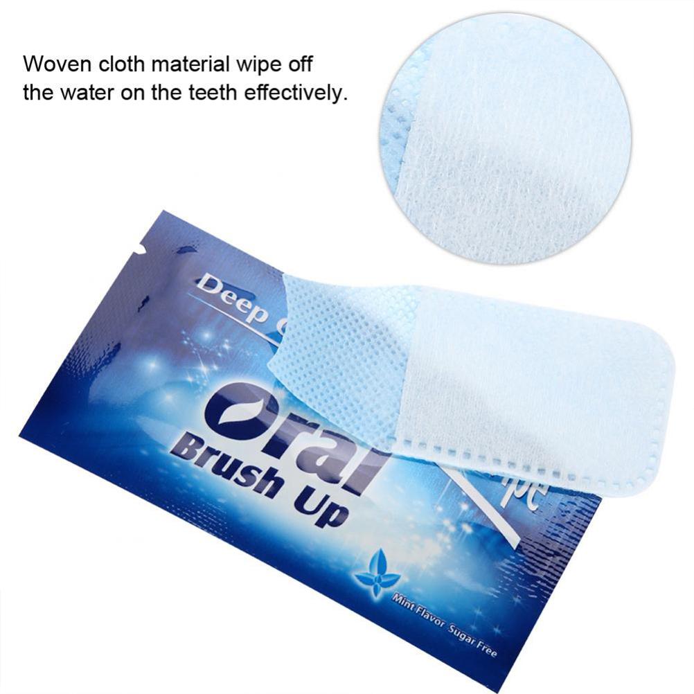 50 pz Salviette Monouso Spazzolino Orale Dito Per Pulizia Profonda Salviette Dentali Cura Orale