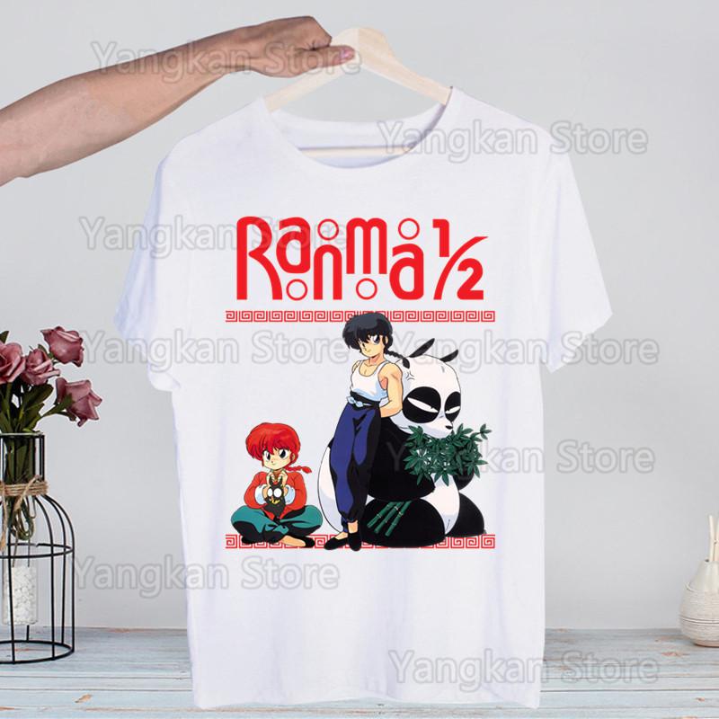 Ranma 12 Shampoo Rumiko Takahashi T-shirts Summer  Unisex Wo Unisex Hip Hop Funny Print Tshirt Streetwear Short Sleeve Tee Top Shirt