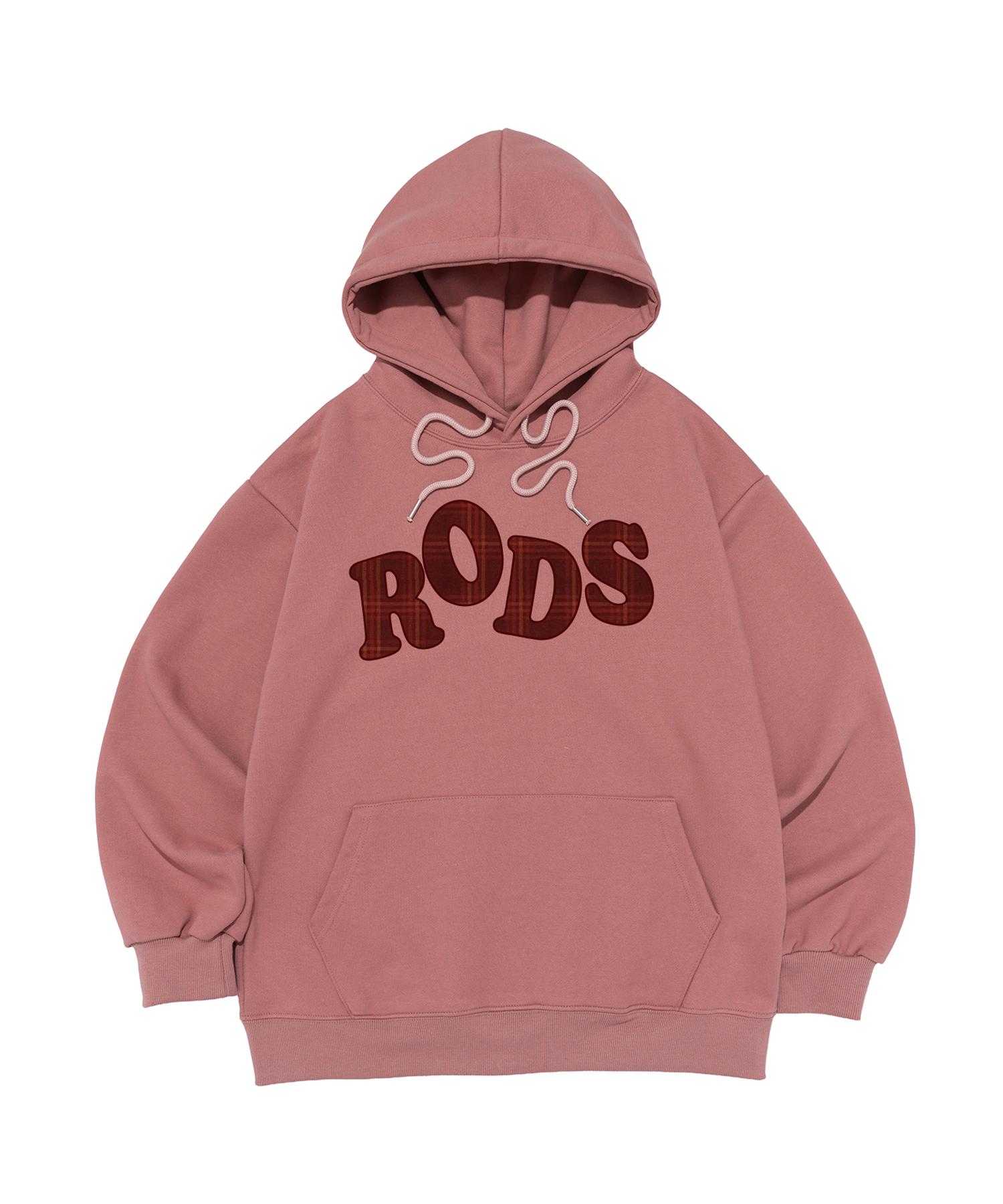 Road Road Rods Big Logo Check Hoodie (Pink) Pink/Xl