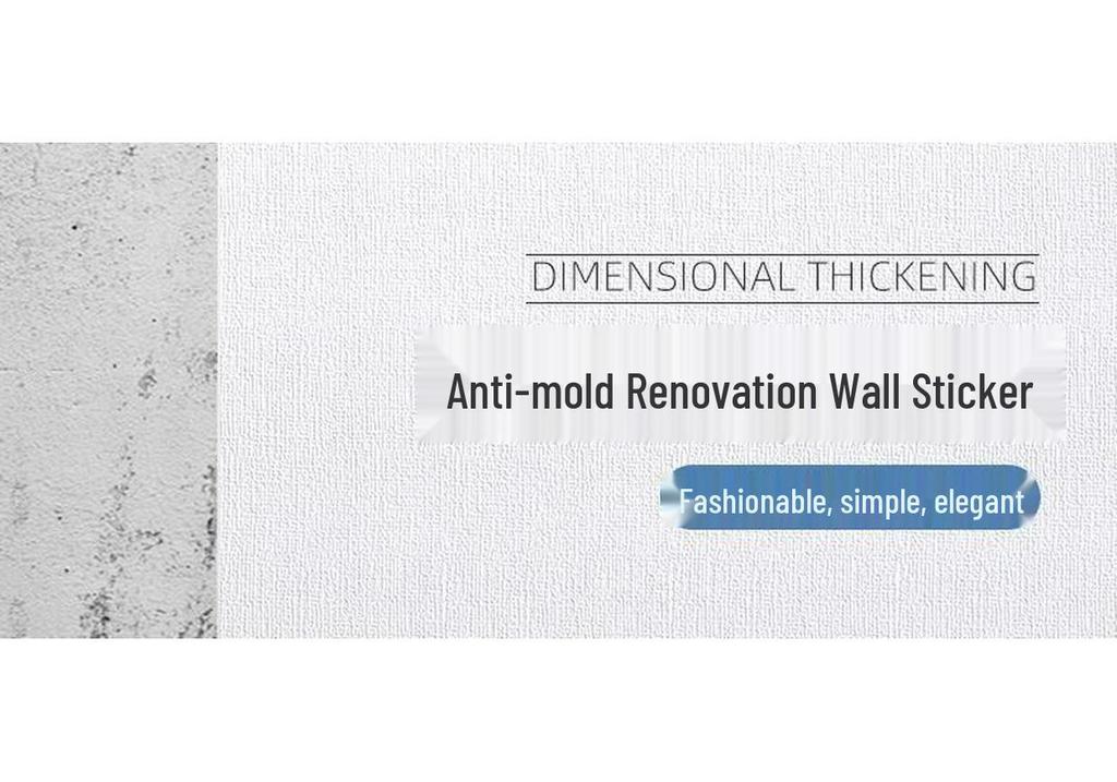 3D Waterproof Self-Adhesive Coarse Peel Wallpaper for Bathrooms, Bedrooms, Kitchens - Mold & Oil-Proof, Moisture Resistant.