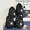 Schoolbag new ins style high value backpack printing junior high school student schoolbag male college style travel trendy cool backpack