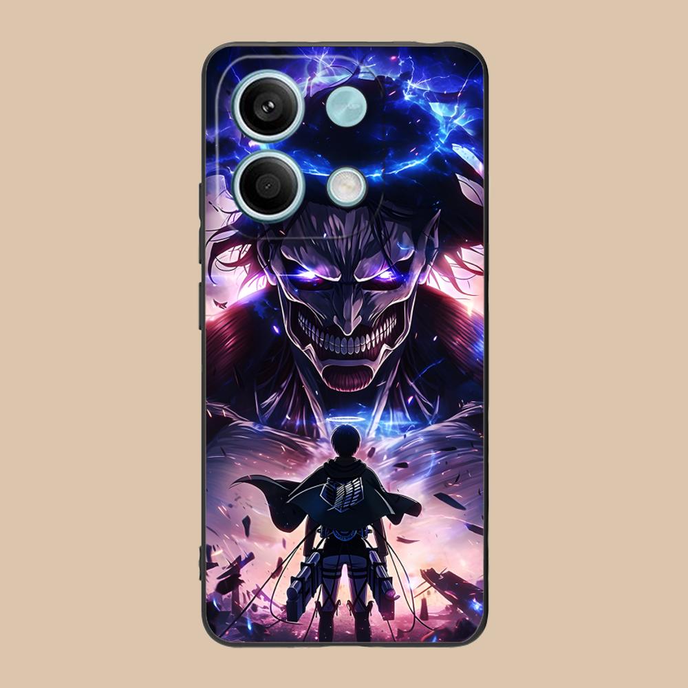 

Матовый ТПУ чехол для мобильного телефона AOT Eren Yeager для POCO M7 M6 M5 M4 M3 X7 X6 X5 X4 X3 Pro GT 5G, цветная печать Poco X3 GT