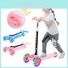 Scooter Infantil para Iniciantes para Crianças Pequenas Bebê Deslize com um Pé Verde com Deck Largo Dobrável Rodas Piscantes