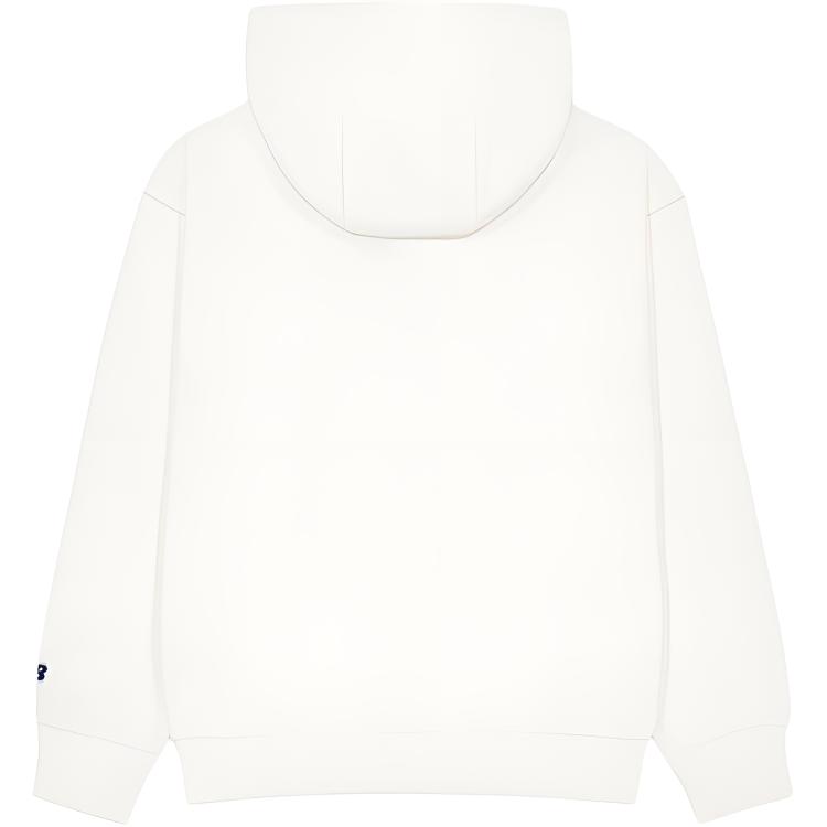 New Balance Sweatshirts Men's Ivory White Hooded Moderate Regular NCF31161-IV