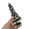 15/20/25CM Mini Christmas Tree Ornament Miniature Snow Xmas Tree Resin Statue Figurine Home Office Holiday Party Decoration
