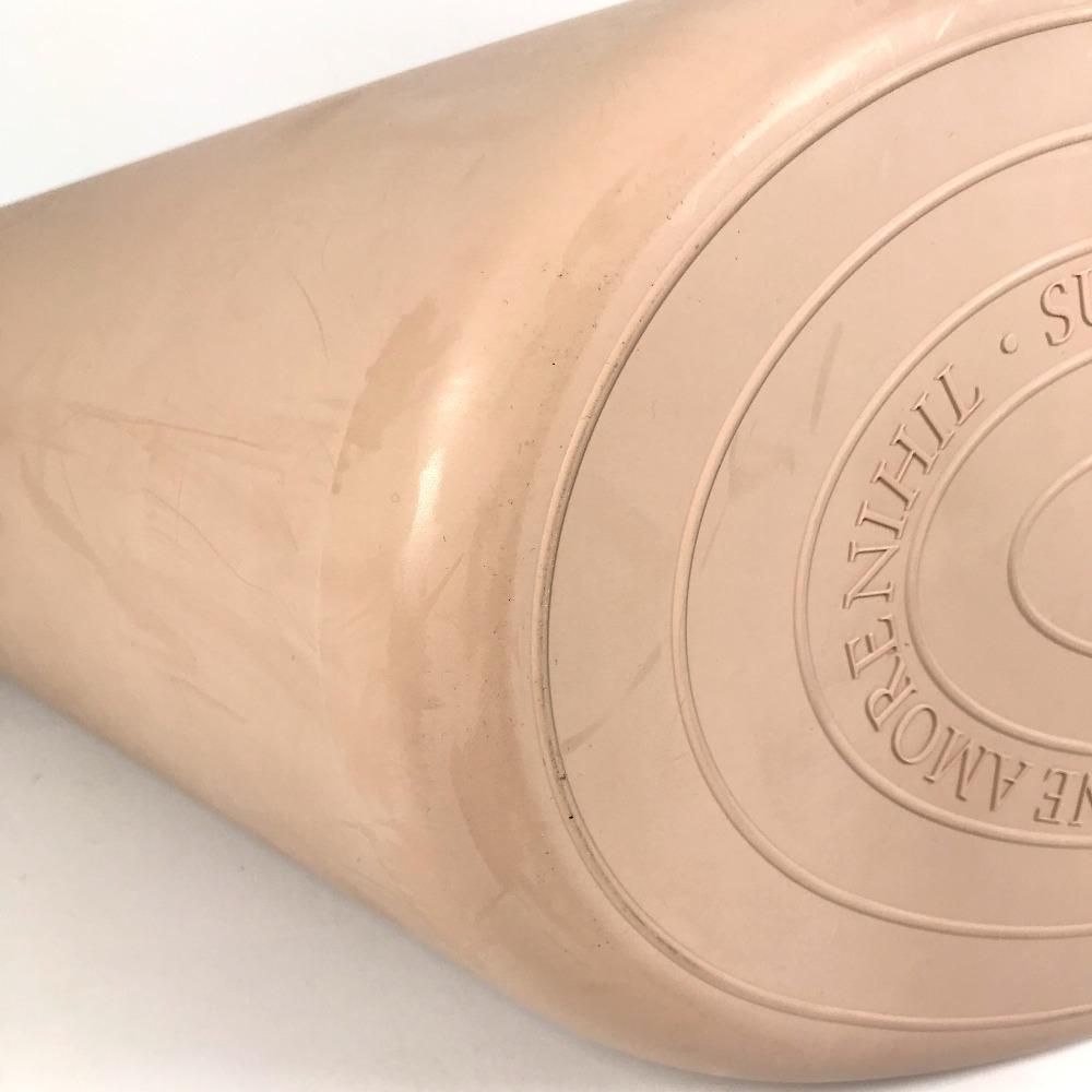 GUCCI 511261 Bucket Bag Logo Laundry Bag Bag Hand Bag rubber Beige