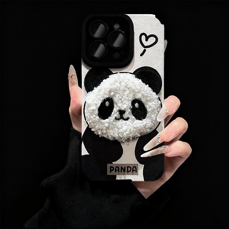 

Чехол для мобильного телефона Hanhan Panda для iPhone17 Simple 16PRO/15 для Apple 14promax Новая модель 13 For Apple 6