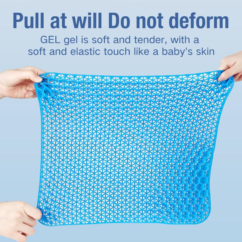 Gel Seat Cushion Summer Breathable Honeycomb Design For Pressure Relief Back Tailbone Pain for Home Office Wheelchair Chair Cars